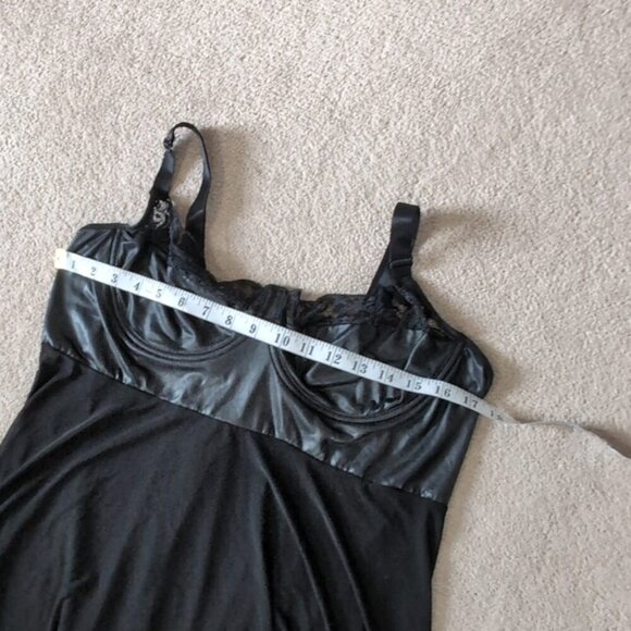 Darque Y2K Wet Look Sexy Whimsigoth Cosplay Renaissance Revival Babydoll 1X/2X - Picture 5 of 8